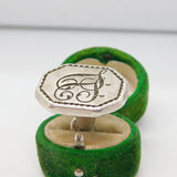 George III Cast Sterling Silver 'JJ' Monogram Fob Seal Antique 1812 London