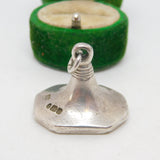 George III Cast Sterling Silver 'JJ' Monogram Fob Seal Antique 1812 London