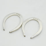 Pair of Sterling Silver Novelty Horseshoe Napkin Ring Vintage 1971 Sheffield
