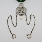 Edwardian Sterling Silver Floral Pattern Sewing Chatelaine Antique 1903