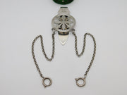 Edwardian Sterling Silver Floral Pattern Sewing Chatelaine Antique 1903