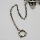 Edwardian Sterling Silver Floral Pattern Sewing Chatelaine Antique 1903