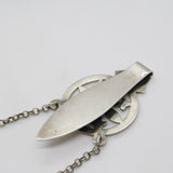 Edwardian Sterling Silver Floral Pattern Sewing Chatelaine Antique 1903