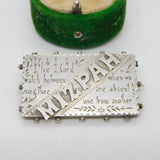 Victorian Sterling Silver Mizpah Sweetheart Brooch Antique 1893 Birmingham