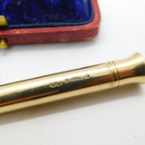 9ct Yellow Gold Pencil Antique 1935 Birmingham E Baker & Son Art Deco