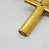 George III 18ct Yellow Gold 0.1ct Old-Cut Diamond Cross Pendant Antique c1820