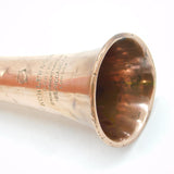 Victorian Köhler & Son Hunting Horn Eton College Engraving Antique c1855