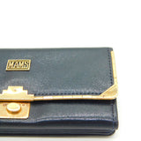 9ct Gold Mounted Navy Leather Drew & Sons Ladies Wallet Antique 1926 London