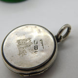 Victorian Sterling Silver Cricket Wicket Sweetheart Locket Pendant Antique 1890