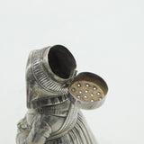 Edwardian Sterling Silver Dutch Lady Novelty Pepper Shaker Antique 1908 Chester