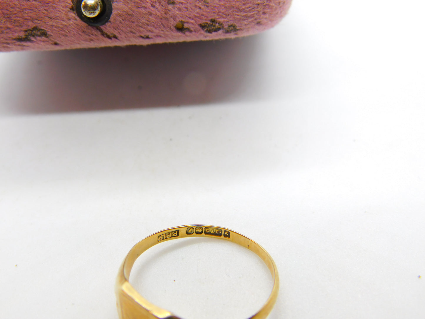 9ct Yellow Gold Essential Square Signet Ring Vintage 1958 Birmingham