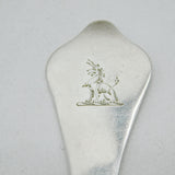 William III Britannia Silver Crested Dog Nose Spoon Antique 1702 London