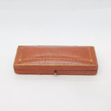 Art Deco Boxed 18ct White Gold, Emerald & Diamond Bar Brooch Antique c1920s