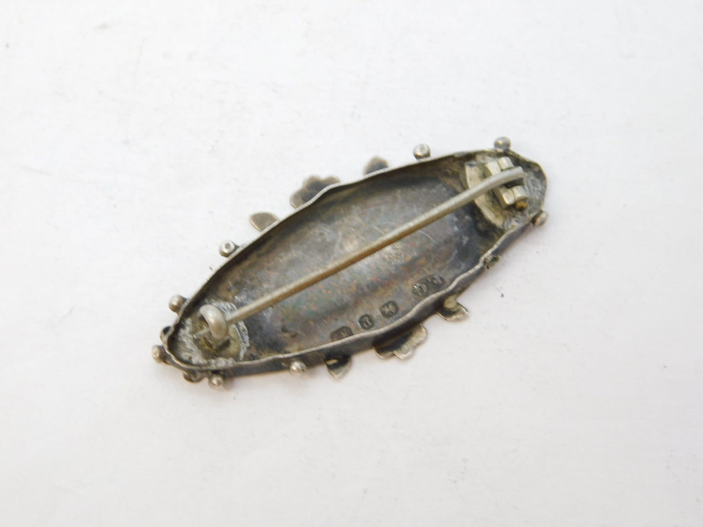 Victorian Sterling Silver Annie Name Brooch Antique 1898 Birmingham