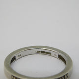 9ct White Gold & Diamond Sett Half-Eternity Ring Vintage c1990 London