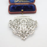 Victorian Sterling Silver Half Nurses Buckle Mother & Baby Pattern 1895 London