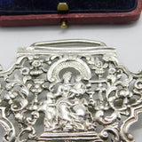 Victorian Sterling Silver Half Nurses Buckle Mother & Baby Pattern 1895 London