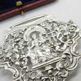 Victorian Sterling Silver Half Nurses Buckle Mother & Baby Pattern 1895 London