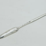 George II Sterling Silver Crested Bone Marrow Scoop Antique 1754 London