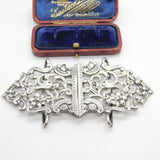 Victorian Sterling Silver Dolphin Fish Nurses Buckle Antique 1896 Birmingham
