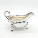 George III Sterling Silver Scrolled Handle Sauce Boat Antique 1766 London