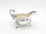 George III Sterling Silver Scrolled Handle Sauce Boat Antique 1766 London