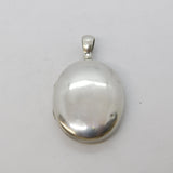 19th Century Sterling Silver Large Picture Locket Pendant Antique c1890