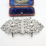 Victorian Sterling Silver Dolphin Fish Nurses Buckle Antique 1896 Birmingham
