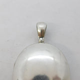 19th Century Sterling Silver Large Picture Locket Pendant Antique c1890