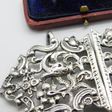 Victorian Sterling Silver Dolphin Fish Nurses Buckle Antique 1896 Birmingham