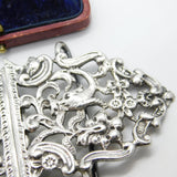 Victorian Sterling Silver Dolphin Fish Nurses Buckle Antique 1896 Birmingham