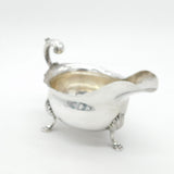 George III Sterling Silver Scrolled Handle Sauce Boat Antique 1766 London