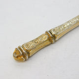 19th Century French Sterling Silver Gilt Floral Sewing Etui Antique c1860
