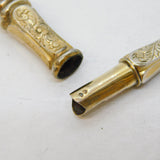 19th Century French Sterling Silver Gilt Floral Sewing Etui Antique c1860