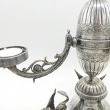 Victorian Large Silver Plated Dragon Form Candelabra Centrepiece Antique c1880 Sheffield