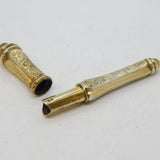 19th Century French Sterling Silver Gilt Floral Sewing Etui Antique c1860