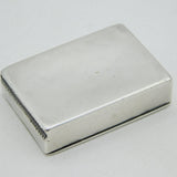 Victorian Sterling Silver Enamel 'Who The Devil Are You' Vesta Case Antique