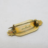 Norne Aksel Holmsen Sterling Silver Enamel Polar Bear Brooch Antique c1940