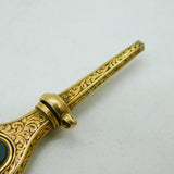 Victorian 12ct Gold, Bloodstone & Chalcedony Spinning Watch Key Fob Antique