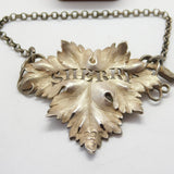 Georgian Sterling Silver Vine Leaf Sherry Decanter Label 1831 London Antique