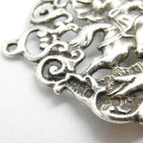 Victorian Sterling Silver Stag Hunting Scene Nurses Buckle 1899 Birmingham