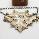 Georgian Sterling Silver Vine Leaf Sherry Decanter Label 1831 London Antique