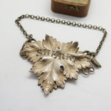 Georgian Sterling Silver Vine Leaf Sherry Decanter Label 1831 London Antique