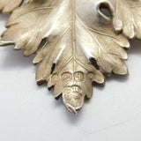 Georgian Sterling Silver Vine Leaf Sherry Decanter Label 1831 London Antique