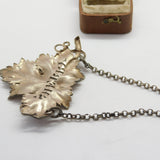 Georgian Sterling Silver Vine Leaf Sherry Decanter Label 1831 London Antique