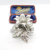 Georgian Cast Sterling Silver Spring Flower Blossom Teapot Finial c1820 Antique