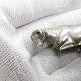Georgian Sterling Silver Dairy Cow Butter Dish Finial Antique 1838 Sheffield