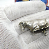 Georgian Sterling Silver Dairy Cow Butter Dish Finial Antique 1838 Sheffield