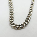 Edwardian Sterling Silver Graduating Albert Watch Chain Masonic Fob Antique 1902