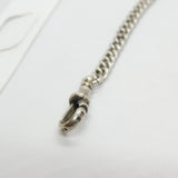 Edwardian Sterling Silver Graduating Albert Watch Chain Masonic Fob Antique 1902